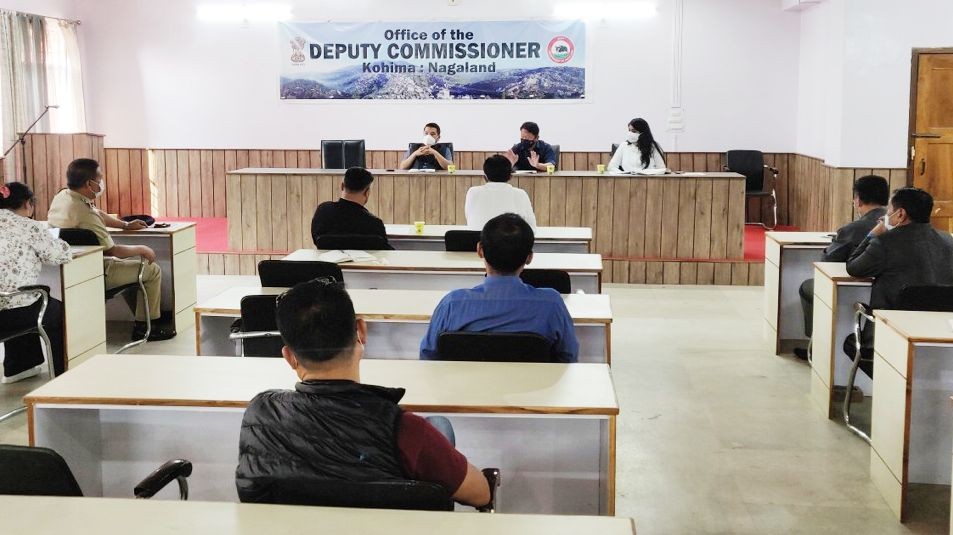 The Kohima DTF meeting was held in the DC's Conference Hall in Kohima on April 29. (DIPR Photo)